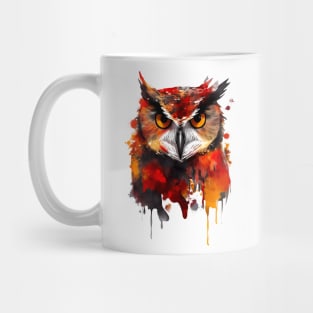 Owl paint splatter Mug